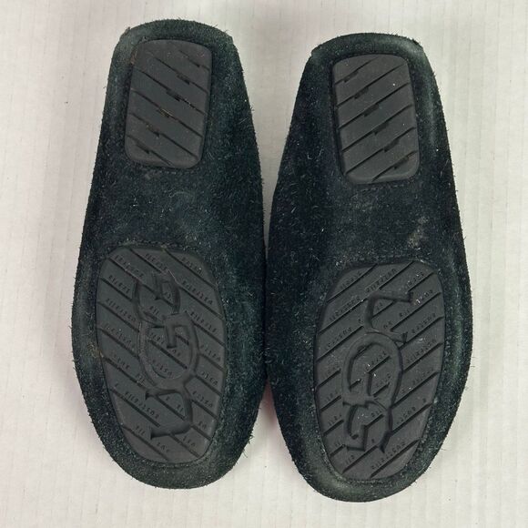 Ugg Black Moccasin Slipper Suede Kids size 12 - Picture 7 of 7